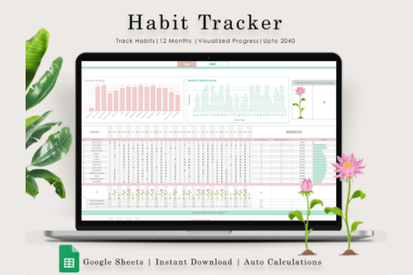 Download Habit Tracker Spreadsheet, Google Sheets - Sheets Collection