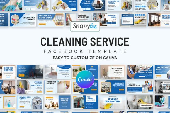 Download Cleaning Business Canva Facebook Design - Business Collection