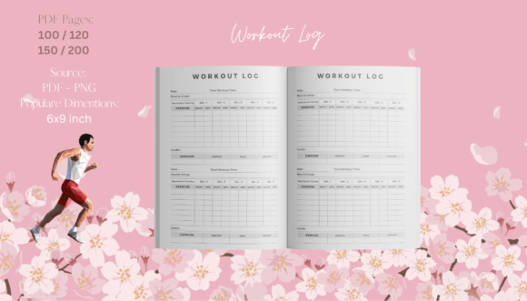 Download Workout Log KDP Ready - Workout log Collection