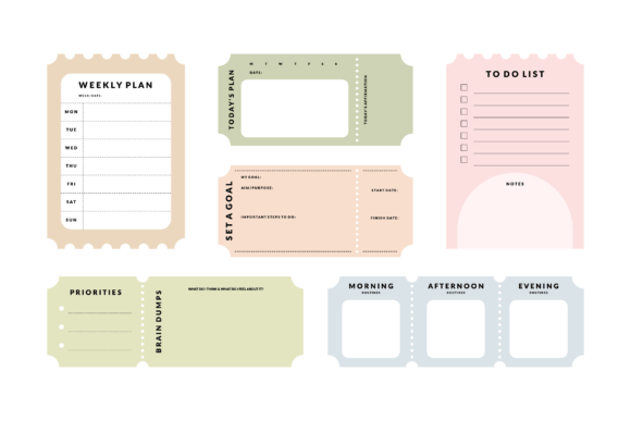 Download Printable Planner, Memo, Notepad Set - Printable Collection