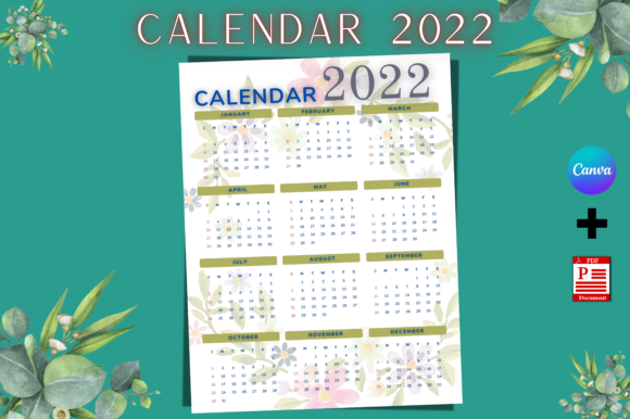 Download Printable Calendar Canva Templates - Printable Collection
