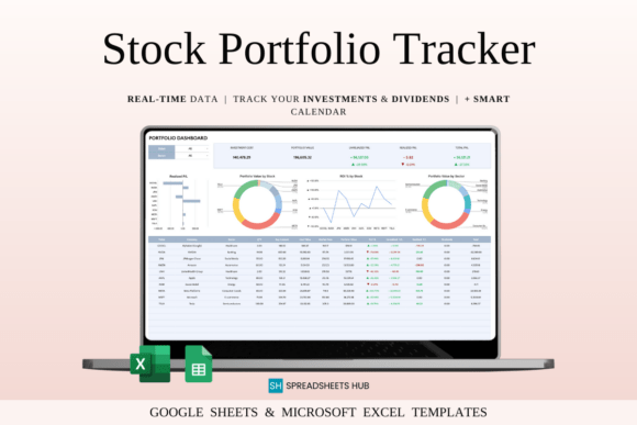 Download Stock Portfolio Tracker | Google Sheets - Premium Resources