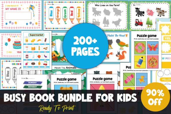 Download Busy Book Mega Bundle – 200+ Printable - Printable Collection