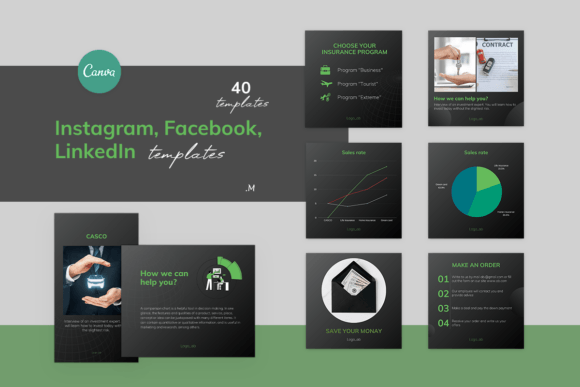 Download Business Finance Templates for CANVA - Business Collection