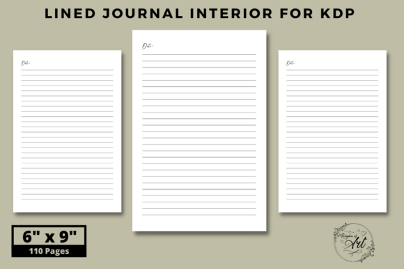 Download Lined Journal Interior for KDP - Lined journal Collection