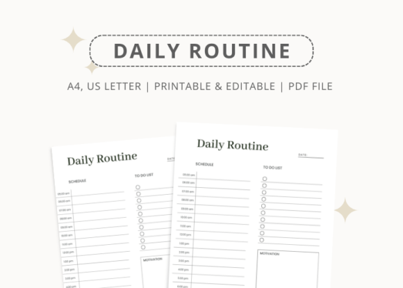 Download Simple Daily Routine Printable - Printable Collection